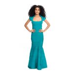 Vestido-Herve-Leger-Azul-Longo