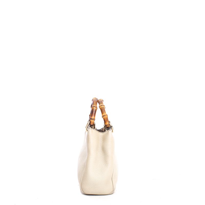Mini-Bolsa-Gucci-Bamboo-Shopper-Creme