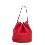 Bolsa-Gucci-Calfskin-Medium-Lady-Tassel-Bucket-Vermelho