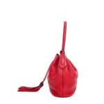 Bolsa-Gucci-Calfskin-Medium-Lady-Tassel-Bucket-Vermelho