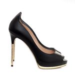 Peep-Toe-Valentino-Couro-Preto