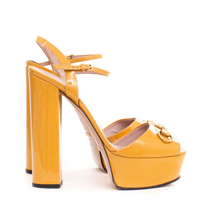 Sandalia-Gucci-Horsebit-Mostarda
