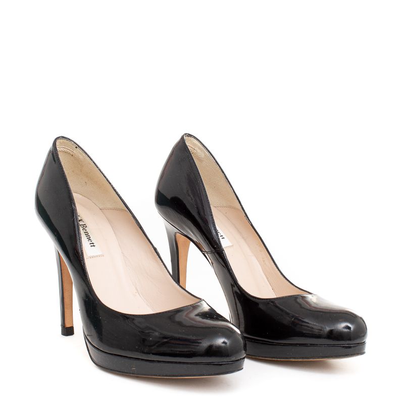 Pump-L.K-Bennett-Verniz-Preto