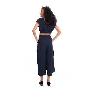 Conjunto Blusa e Calça Gaitee Azul Marinho