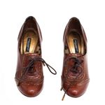 Sapato-Oxford-de-Salto-Dolce---Gabbana-Couro-Marrom