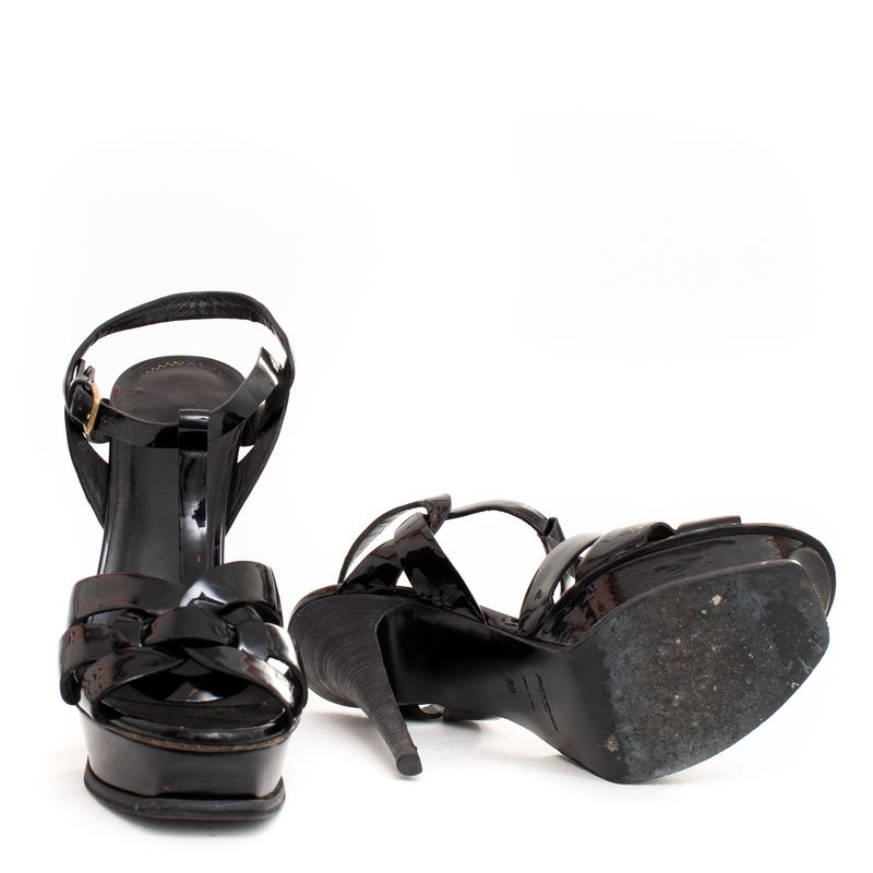 Sandalia-Saint-Laurent-Tribute-Verniz-Preto