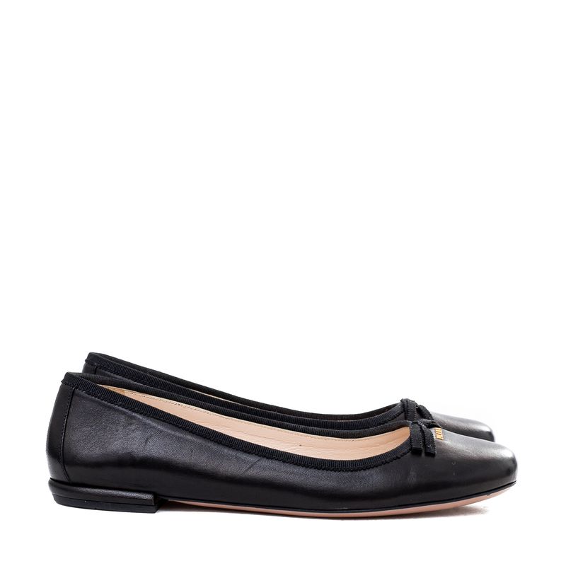 Sapatilha-Prada-Couro-Preto-Liso