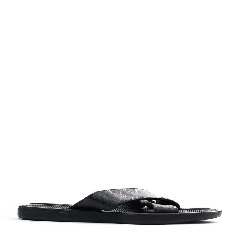 Sandalia-Slide-Gucci-Masculina-Preta-GG