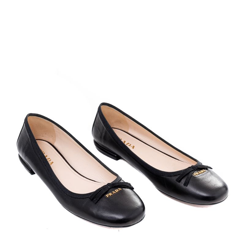 Sapatilha-Prada-Couro-Preto-Liso