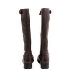 Bota-Prada-Cano-Alto-Couro-Marrom