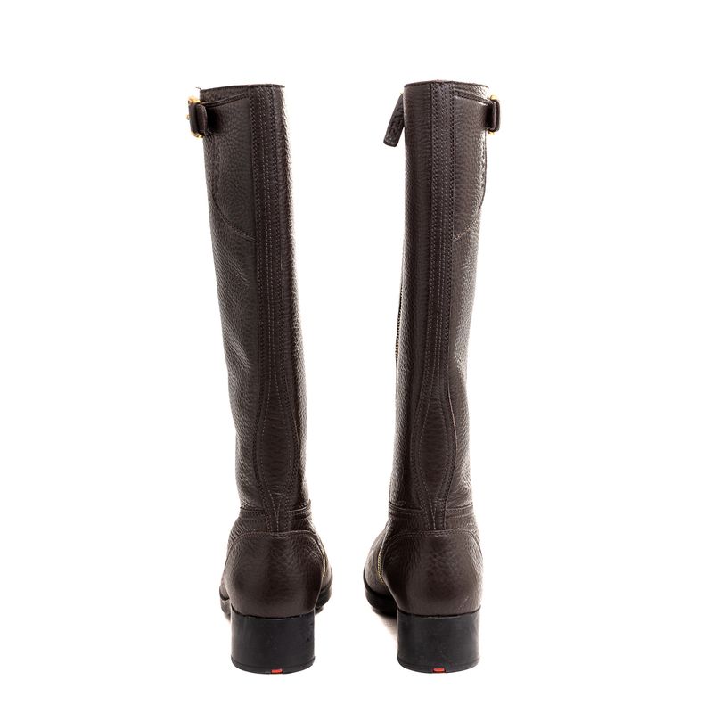 Bota-Prada-Cano-Alto-Couro-Marrom