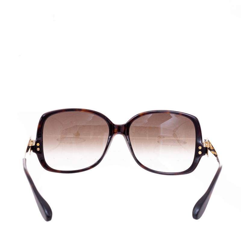 Oculos-Marc-Jacobs-MMJ-087-S-ANT-JS-Tartaruga-Escura-Com-Haste-Dourada