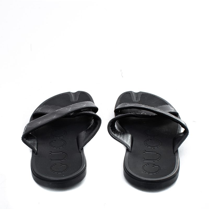 Sandalia-Slide-Gucci-Masculina-Preta-GG