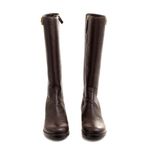 Bota-Prada-Cano-Alto-Couro-Marrom