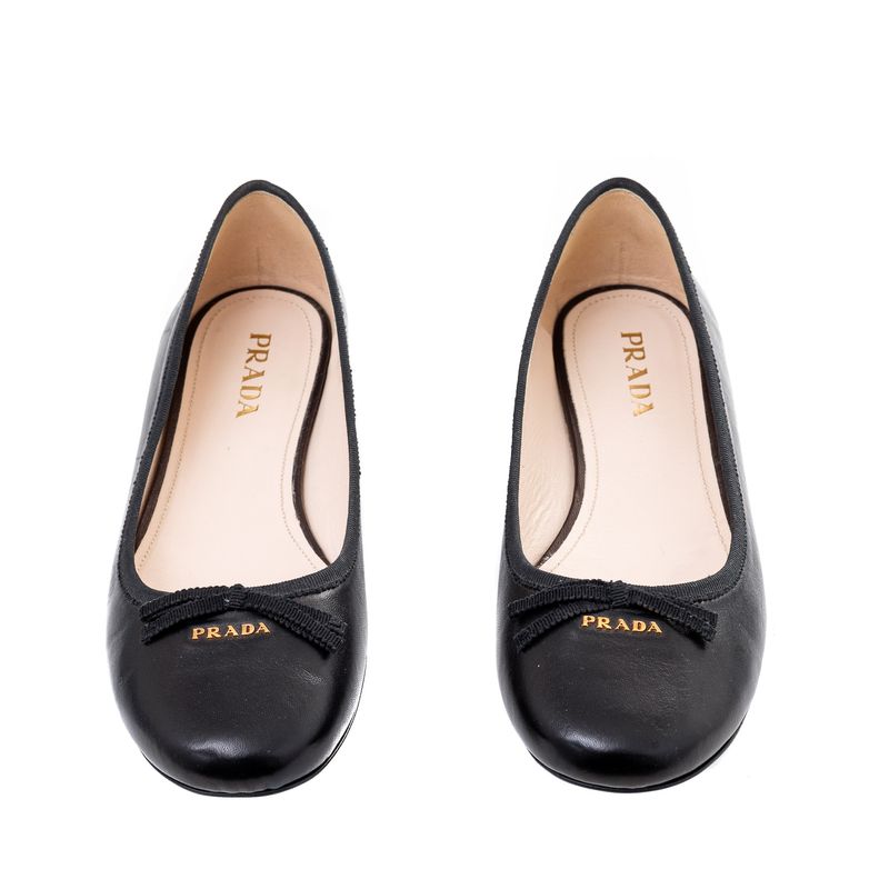 Sapatilha-Prada-Couro-Preto-Liso