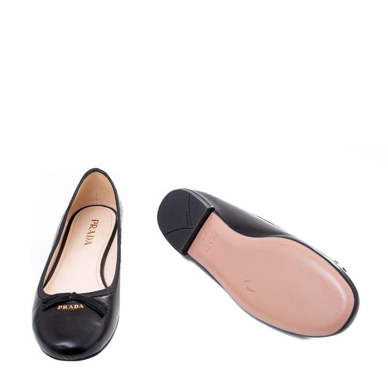 Sapatilha-Prada-Couro-Preto-Liso