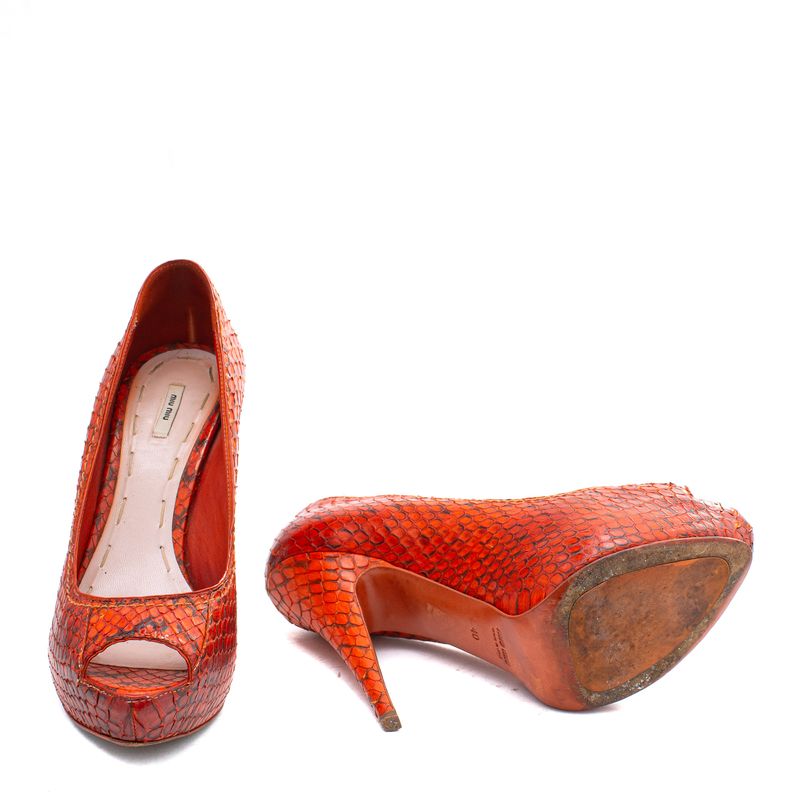 Salto-Miumiu-Python-Vermelho