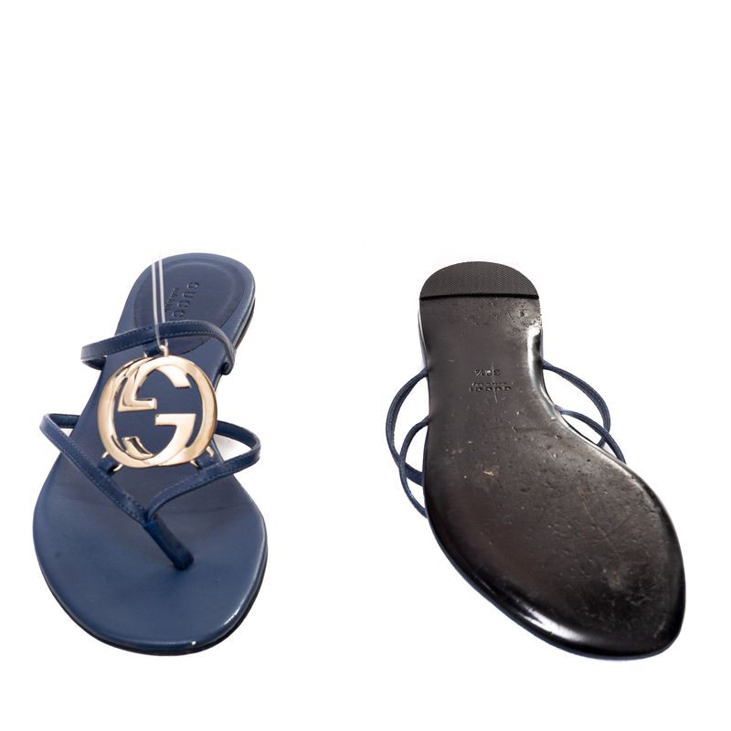 Sandalia-Rasteira-Gucci-Azul
