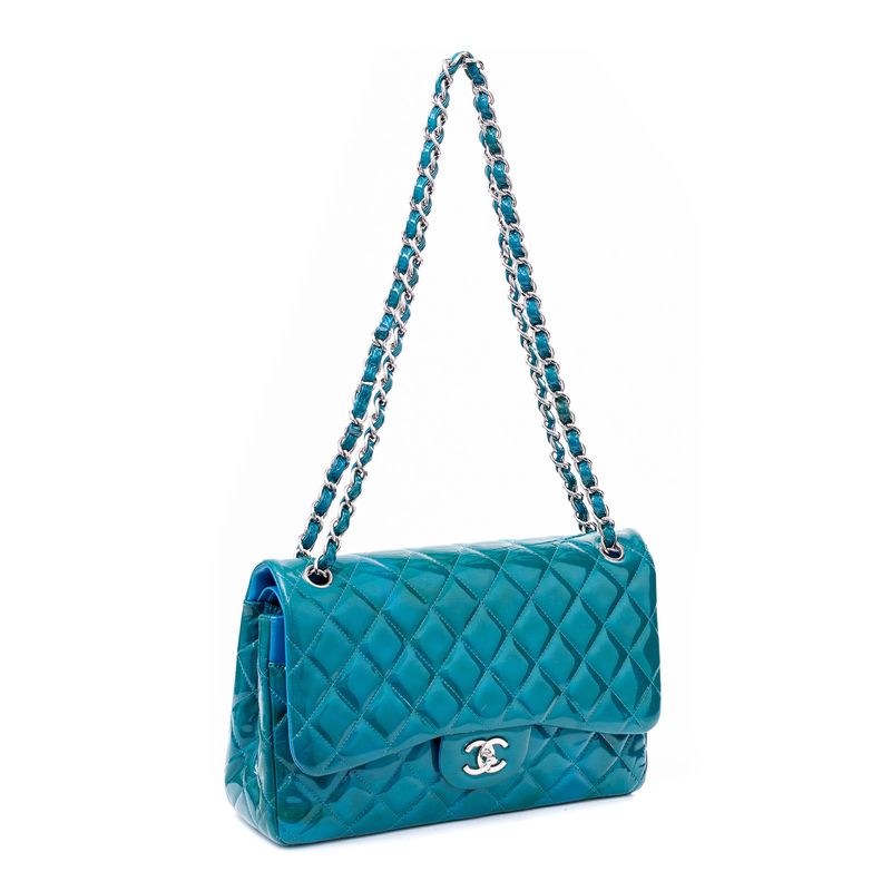 Bolsa-Chanel-Verniz-Azul