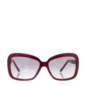 Óculos Burberry Burgundy Modelo Butterfly Acetato Bordô Com Haste Xadrez