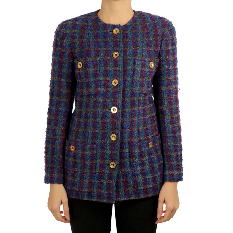 Casaco-Chanel-Tweed-Vintage-Roxo