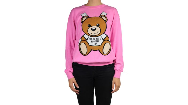 Suéter Moschino Teddy Bear Rosa