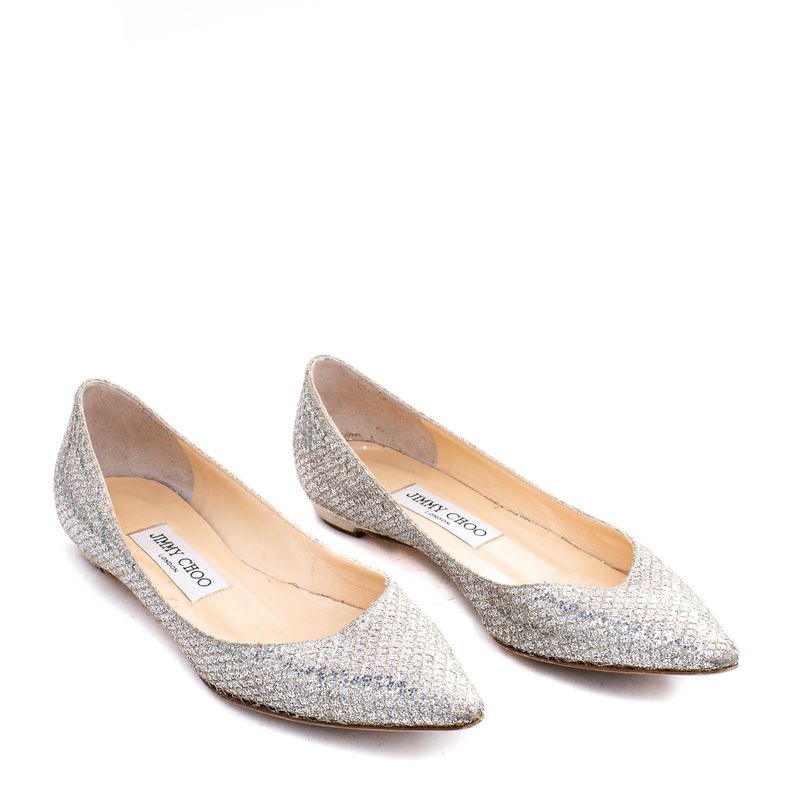 Sapatilha-Jimmy-Choo-Bico-Fino-Prateado