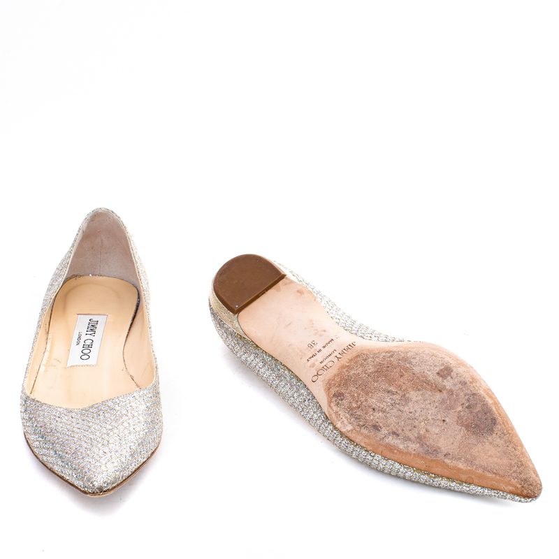 Sapatilha-Jimmy-Choo-Bico-Fino-Prateado