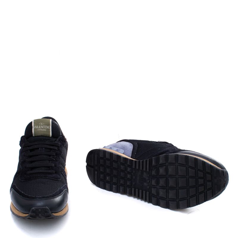 Tenis-Valentino-Rockrunner-Athletic-Sneakers-Preto