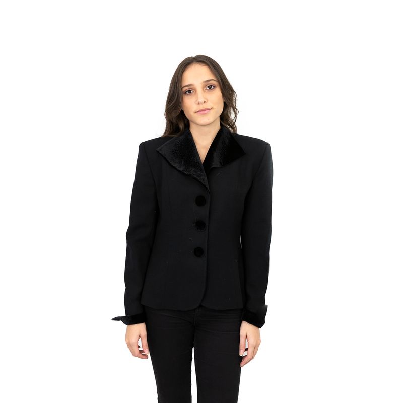 Blazer-Christian-Dior-Preto-Vintage