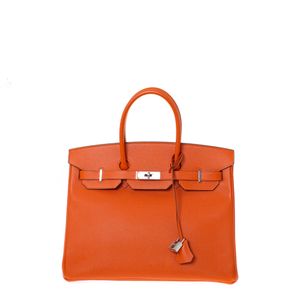 Bolsa Hermés Birkin 35 Laranja Epsom