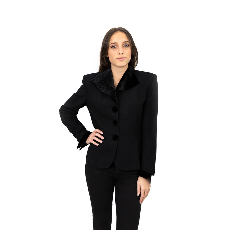 Blazer-Christian-Dior-Preto-Vintage