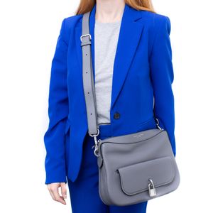 Bolsa Marc Jacobs Cinza Couro