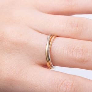Anel Cartier Trinty 3 ANS Rings 3 GLD