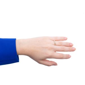 Aliança Tiffany Milgrain