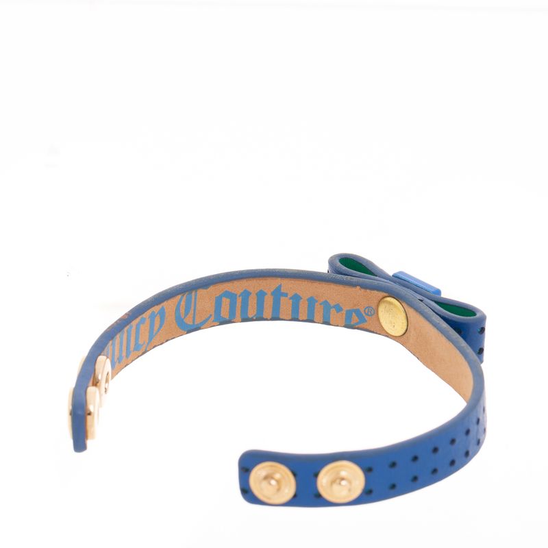 Bracelete-Juicy-Couture-Couro-Azul-Laco-com-Stud