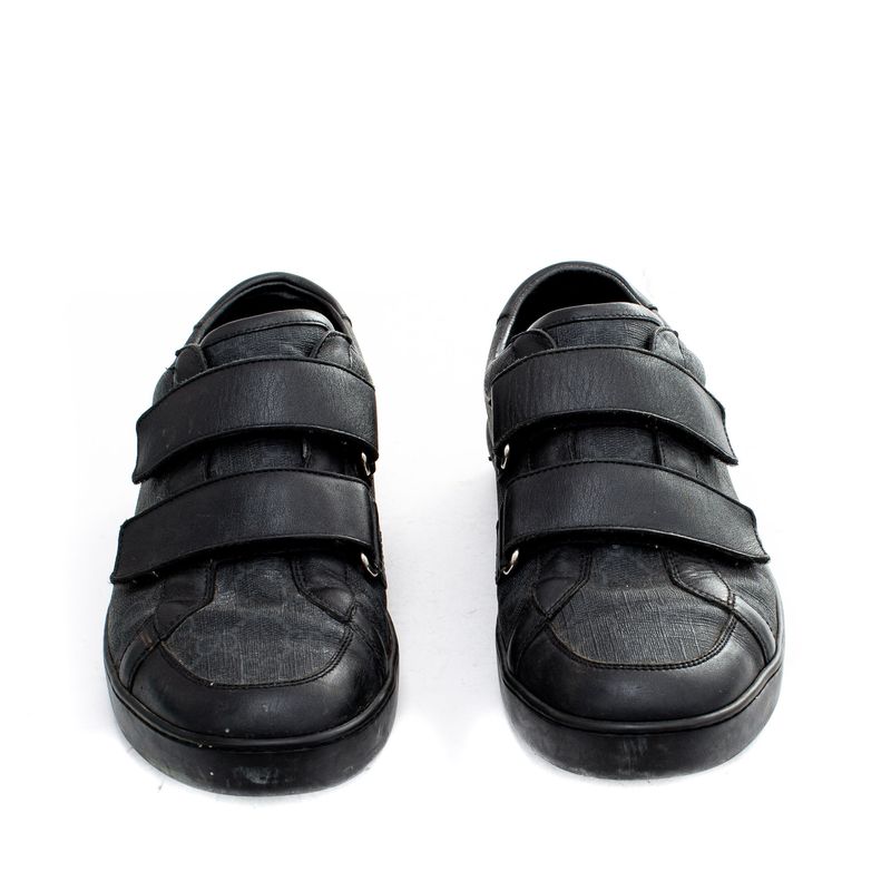 Tenis-Gucci-Coated-Canvas-Velcro-Preto