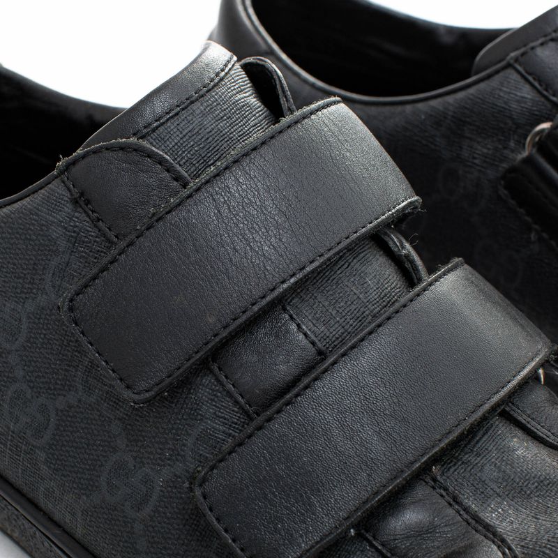 Tenis-Gucci-Coated-Canvas-Velcro-Preto