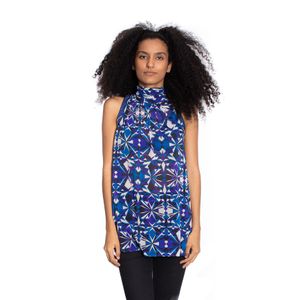 Blusa Emílio Pucci Azul e Branca