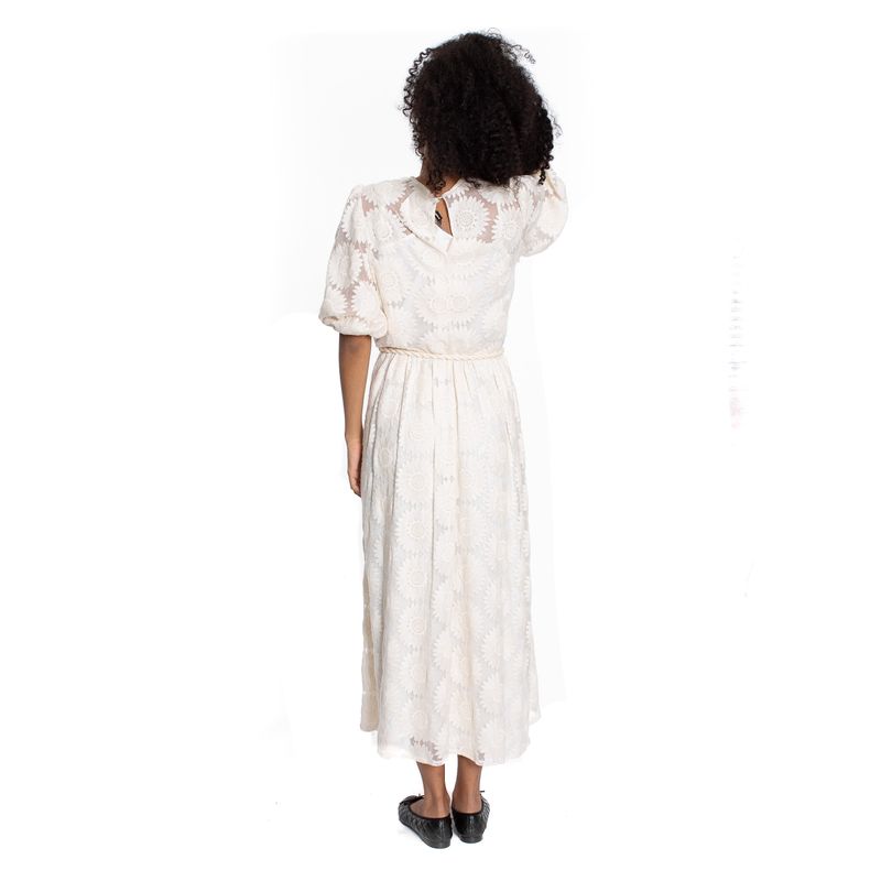 Vestido-Mixed-tule-Manga-Creme