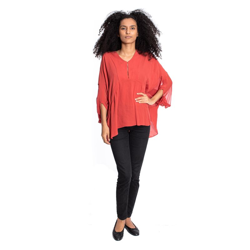 Blusa-Cris-Barros-Terracota