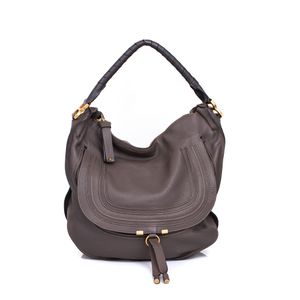 Bolsa Chloe Marcie Couro Fendi Cinza