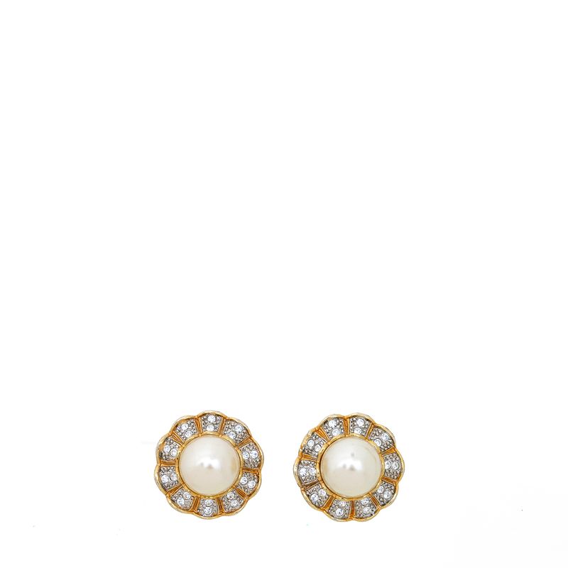 Brinco-de-pressao-redondo-dourado-pequeno-perola-e-strass-Vintage
