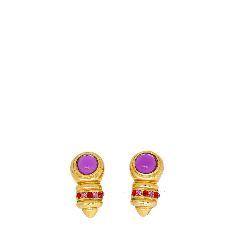 Brinco-de-pressao-medio-dourado-roxo-rosa-e-vermelho-Vintage
