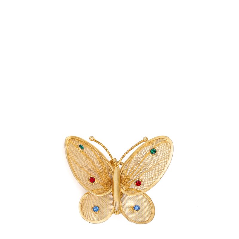 Broche-borboleta-tela-e-strass-colorido