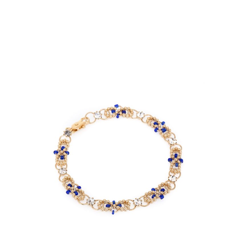 Pulseira-dourada-elos-e-micangas-azuis
