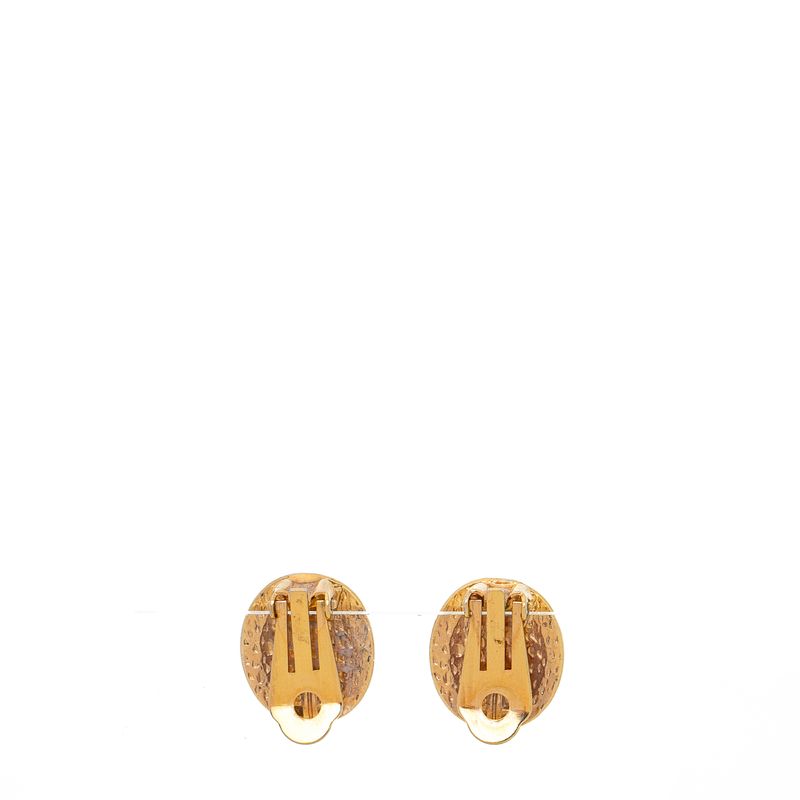 Brinco-de-pressao-oval-pequeno-dourado-e-marrom-Vintage