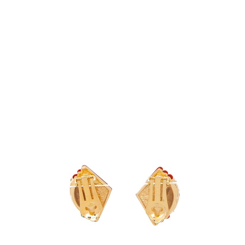 Brinco-de-pressao-medio-triangulos-terracota-e-strass-Vintage
