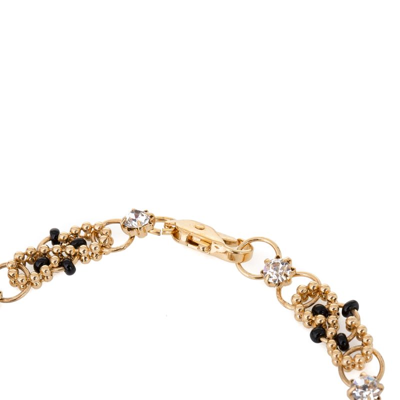 Pulseira-dourada-elos-e-micangas-pretas