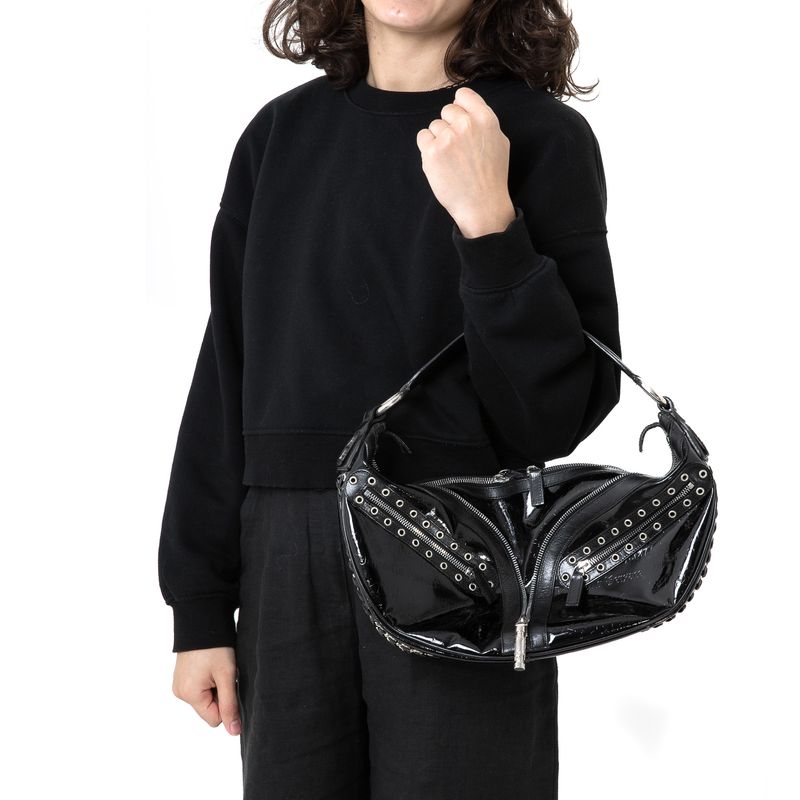 Bolsa-Versace-Tote-Verniz-Preta